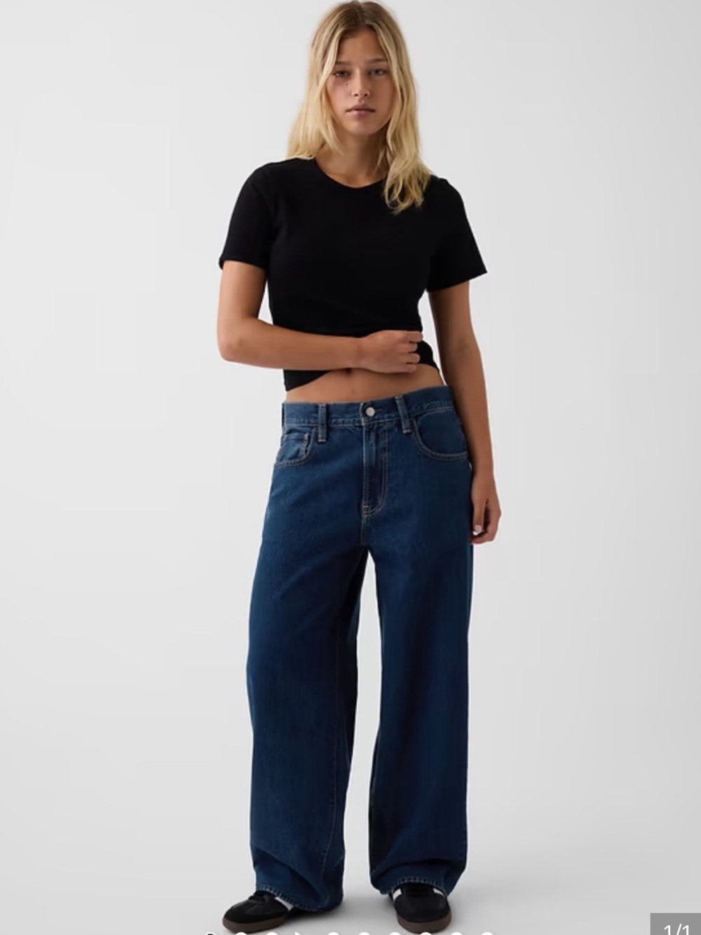 NWT Hailey Bieber X GAP Extra Baggy Denim Medium Indigo Jeans